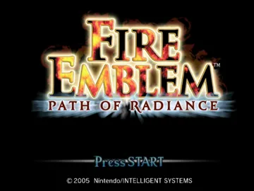 Fire Emblem - Path of Radiance screen shot title